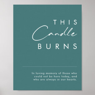 Stof Boho Groen Dit Kaars Brandt Bord Poster