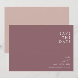 Stof Boho Paars & Roze Horizontaal Save The Date