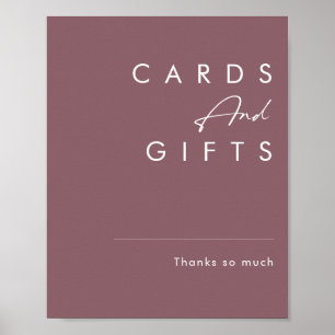 Stof Boho Paarse Kaarten en Cadeaus Bord Poster