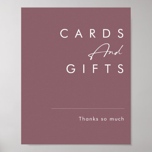 Stof Boho | Paarse Kaarten en Cadeaus Bord Poster (Voorkant)