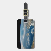 stof boven het middellandse-zeegebied en het Zee c Bagagelabel (Voorkant verticaal)