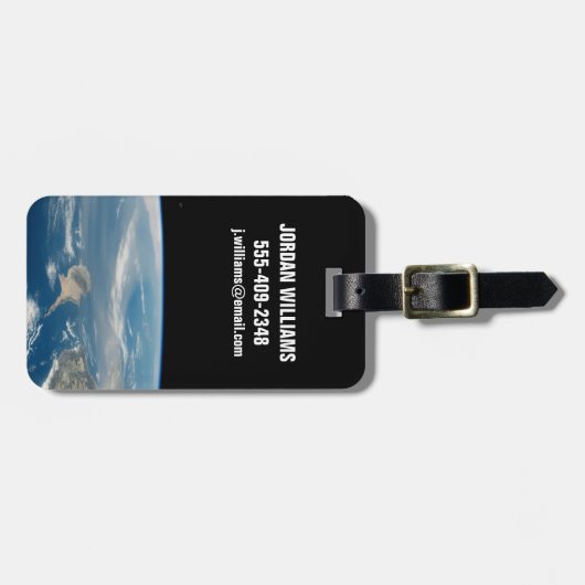 stof boven het middellandse-zeegebied en het Zee c Bagagelabel (Voorkant horizontaal)