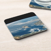 stof boven het middellandse-zeegebied en het Zee c Bier Onderzetter (Linkerzijde)