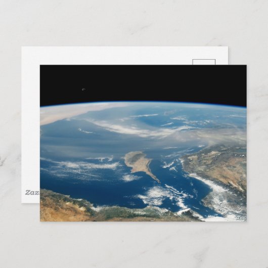 stof boven het middellandse-zeegebied en het Zee c Briefkaart (Voorkant / Achterkant)