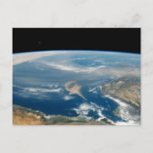 stof boven het middellandse-zeegebied en het Zee c Briefkaart (Voorkant)