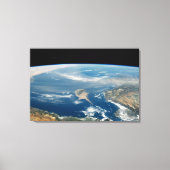 stof boven het middellandse-zeegebied en het Zee c Canvas Afdruk (Voorkant)