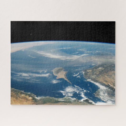 stof boven het middellandse-zeegebied en het Zee c Legpuzzel (Horizontaal)