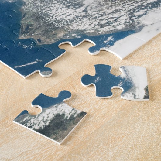 stof boven het middellandse-zeegebied en het Zee c Legpuzzel (Zijkant)