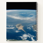 stof boven het middellandse-zeegebied en het Zee c Notitieboek (Achterkant)