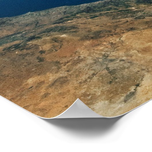 stof boven het middellandse-zeegebied en het Zee c Poster (Hoek)