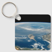 stof boven het middellandse-zeegebied en het Zee c Sleutelhanger (Voorkant)