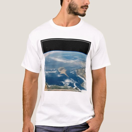 stof boven het middellandse-zeegebied en het Zee c T-shirt (Voorkant)