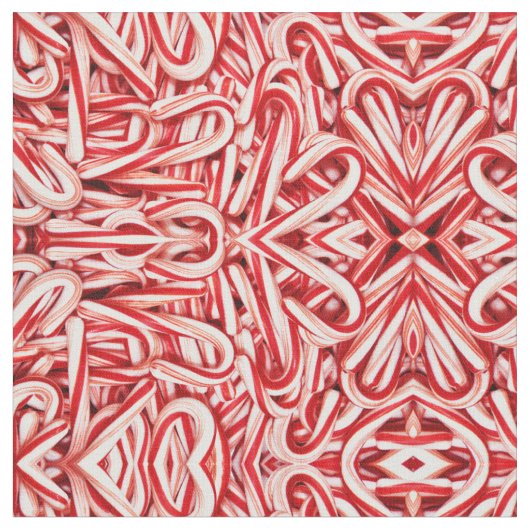 Stof - Candy Cane Abstract. (Close Up)