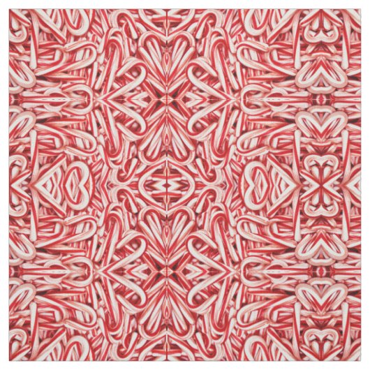 Stof - Candy Cane Abstract. (Swatch)