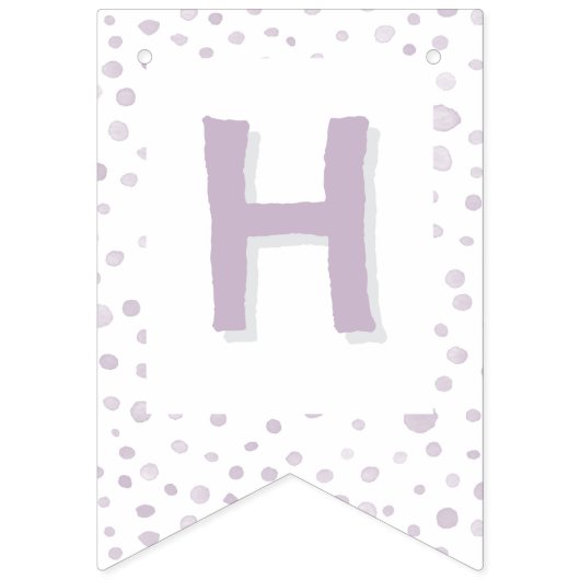 Stof Confetti Waterverf Stippen Bunting Flag Vlaggetjes (Tweede vlag)