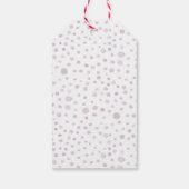 Stof Confetti Waterverf Stippen Gift Label Cadeaulabel (Achterkant)