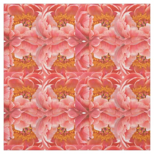 Stof - Coral Peony (Swatch)