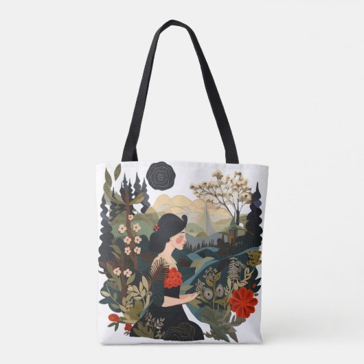 Stof en creativiteit tote bag (Achterkant)