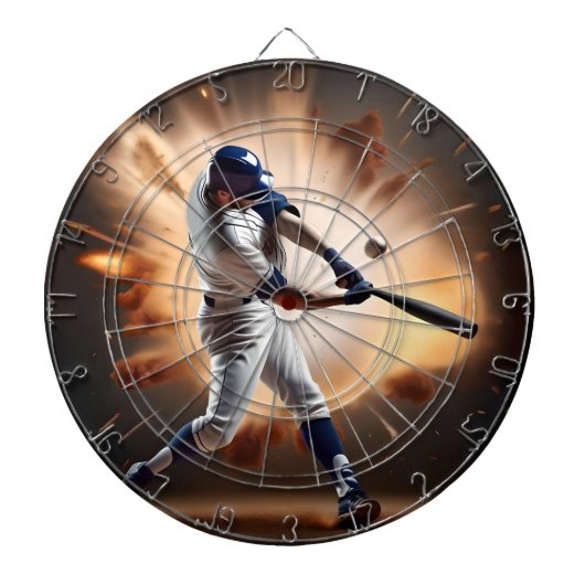 Stof en glorie: honkbal de thuisrun dartbord (Voorkant)
