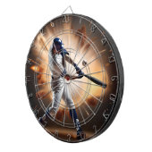 Stof en glorie: honkbal de thuisrun dartbord (Voorkant Rechts)