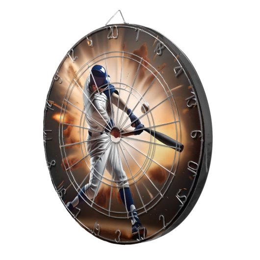 Stof en glorie: honkbal de thuisrun dartbord (Voorkant Rechts)