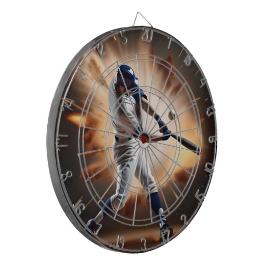 Stof en glorie: honkbal de thuisrun dartbord (Voorkant Links)