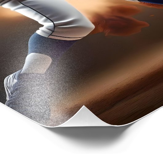 Stof en glorie: honkbal de thuisrun foto afdruk (Hoek)