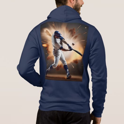Stof en glorie: honkbal de thuisrun hoodie (Achterkant)