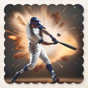 Stof en glorie: honkbal de thuisrun kartonnen onderzetters