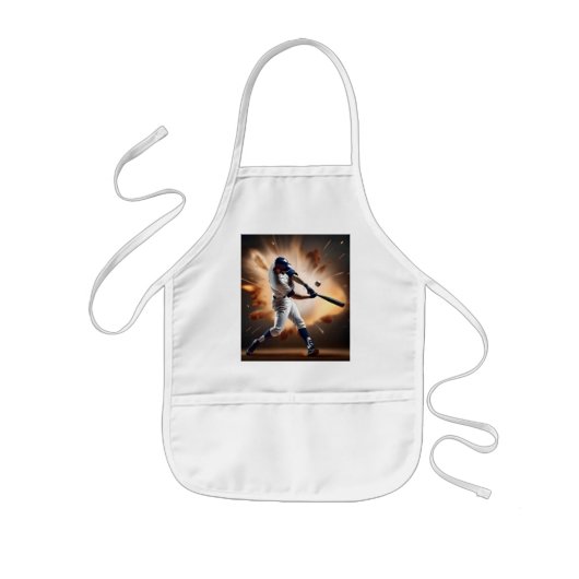 Stof en glorie: honkbal de thuisrun kinder schort (Voorkant)