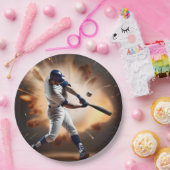 Stof en glorie: honkbal de thuisrun papieren bordje (Feest)