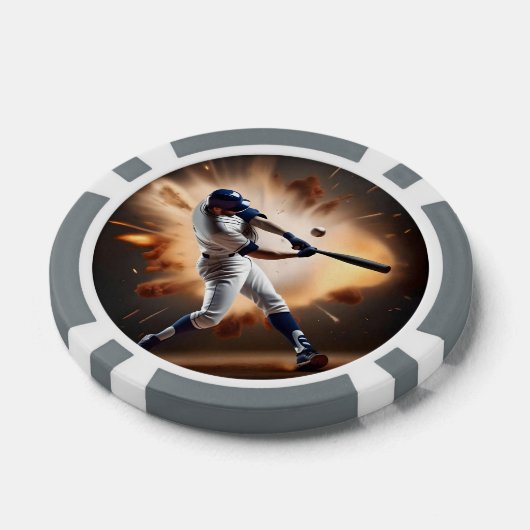 Stof en glorie: honkbal de thuisrun poker chips (Enkel)