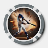 Stof en glorie: honkbal de thuisrun poker chips (Achterkant)