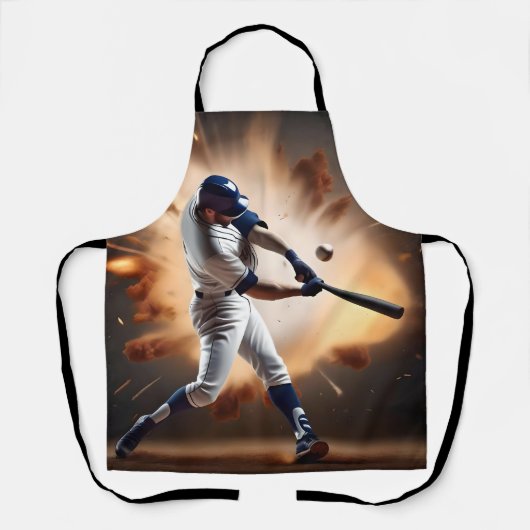 Stof en glorie: honkbal de thuisrun schort (Voorkant)