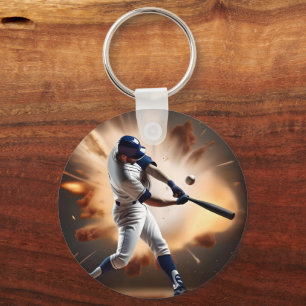 Stof en glorie: honkbal de thuisrun sleutelhanger