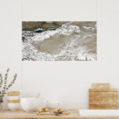 Stof en wolken over de Taklimakan Des Poster (Keuken)