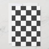 Stof fiets feest uitnodiging  (Achterkant)