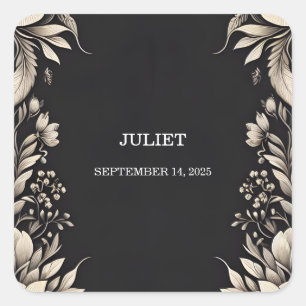 Stof Fluweel Kant Linnen Papier Vrijgezellenfeest Vierkante Sticker