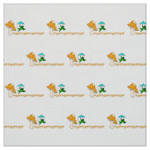 Stof Frogging Ribbit paddenstoel (Swatch)