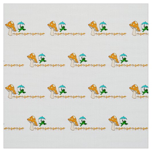 Stof Frogging Ribbit paddenstoel (Swatch)