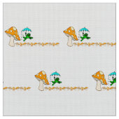 Stof Frogging Ribbit paddenstoel (Close Up)