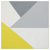 Stof Geel en Grijs Abstracte Driehoeken (Swatch)