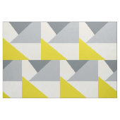 Stof Geel en Grijs Abstracte Driehoeken (Fat Quarter)