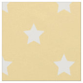 Stof: Gele en witte sterren Stof (Close Up)