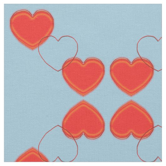 Stof - gereflecteerde harten (Close Up)