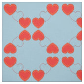 Stof - gereflecteerde harten (Swatch)