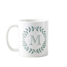 Stof Groen Bloemstuk Elegant Monogram