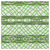 Stof - Groen/Zwart/Wit Weave (Close Up)