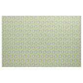 Stof - Groene spiraal op witte haakjes (Yard (91,4 cm))