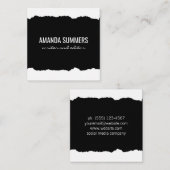 Stof in nood vierkante visitekaartje (Voorkant / Achterkant)